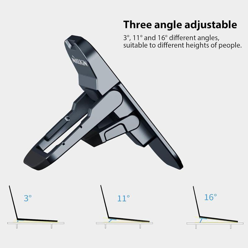 Nillkin キーボードライザー ノートパソコンスタンド 角度調整可能 コンピューターキーボードスタンド デスク用ノートパソコン足 Mac｜keywest-store｜07