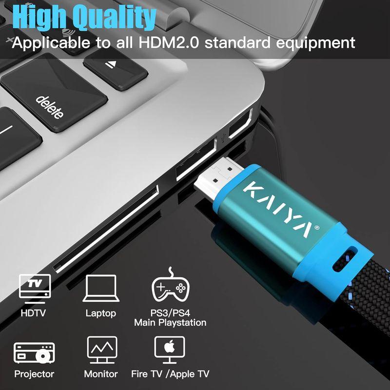 KAIYA (カイヤ) Hdmiケーブル ハイスピードタイプ 4k/60hz/18Gbps Hdmi 2.0 ケーブル プレミアムハイスピー｜keywest-store｜09