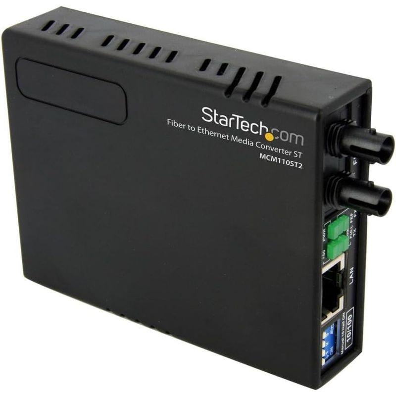 StarTech.com 10/100 Mbps イーサネット - ST光ファイバーコンバータ 2km MCM110ST2｜keywest-store｜03