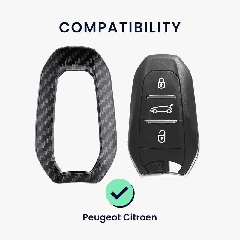 kwmobile 対応: Peugeot Citroen 3-ボタン 車のキー Smartkey (Keyless Go 対応機種のみ) キ｜keywest-store｜05