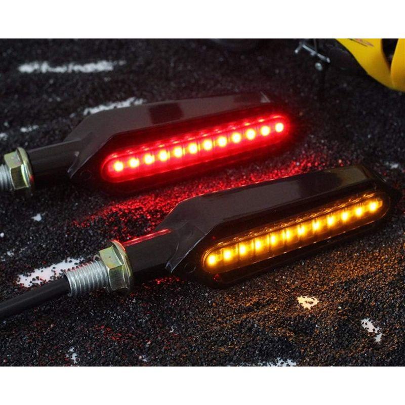 バイク用 12V LED シーケンシャル ウインカー 流れる ウィンカー 4個 リレー セット 2ピン 3ピン ホワイト 白 ポジション レ｜keywest-store｜03