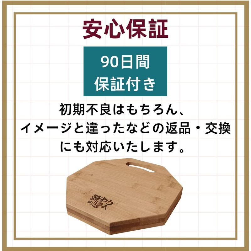 薪割り達人八角形 薪割り台 竹製 オイル仕上げ まきわり台 キャンプ用 バトニング台 ブッシュクラフト 物敷き｜keywest-store｜02