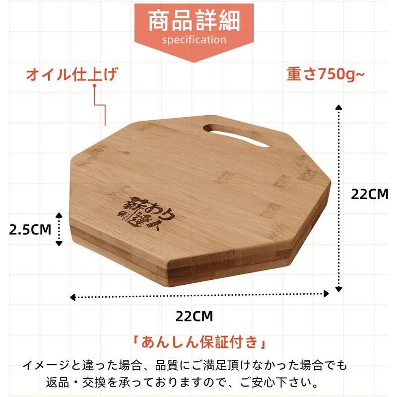 薪割り達人八角形 薪割り台 竹製 オイル仕上げ まきわり台 キャンプ用 バトニング台 ブッシュクラフト 物敷き｜keywest-store｜05