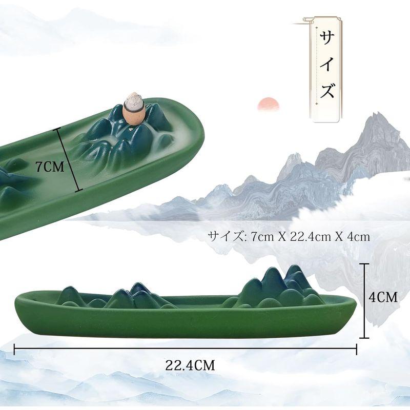Cooltto お香立て 線香立て 倒流香 流川香 仏壇用香炉 香皿 線香皿 陶器製 水洗い可能 お手入れが簡単 インテリア 癒し 横置き｜keywest-store｜07