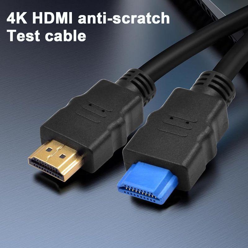 Duttek 4K HDMI変換ケーブル短い、薄型HDMIオスオス変換ケーブル18Gbps HDMI 2.0コード対応4K@60Hz HD｜keywest-store｜04