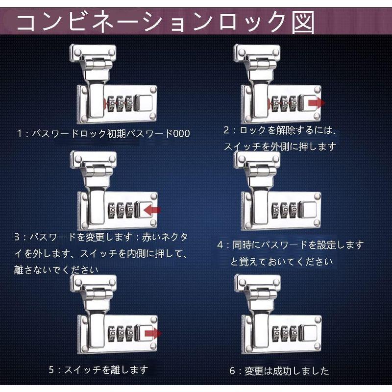 アルミハードシェルケーツール収納ケース 展示用箱 スアルミツールケースシートクッショー付きドボッ 防振箱クス サイズ ブラック ジスーツケー｜keywest-store｜08