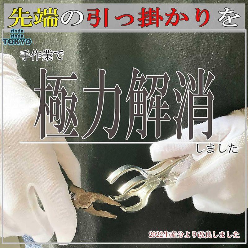 rinda 洗濯ばさみ 洗濯バサミ 洗濯 ピンチ 手作業加工済 10個 大 セット ステンレス 竿止め ピンチハンガー 物干し 竿 ストッパ｜keywest-store｜02