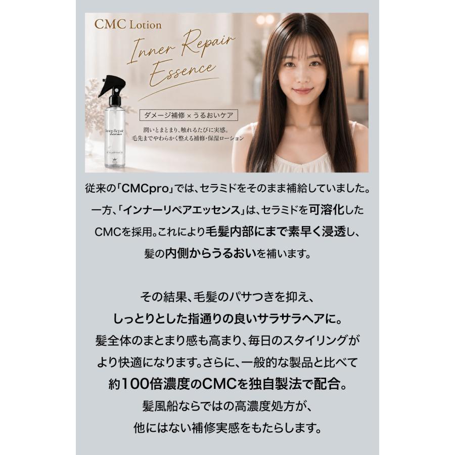洗い流さないトリートメント ミスト ヘア スプレー CMC アウトバス
