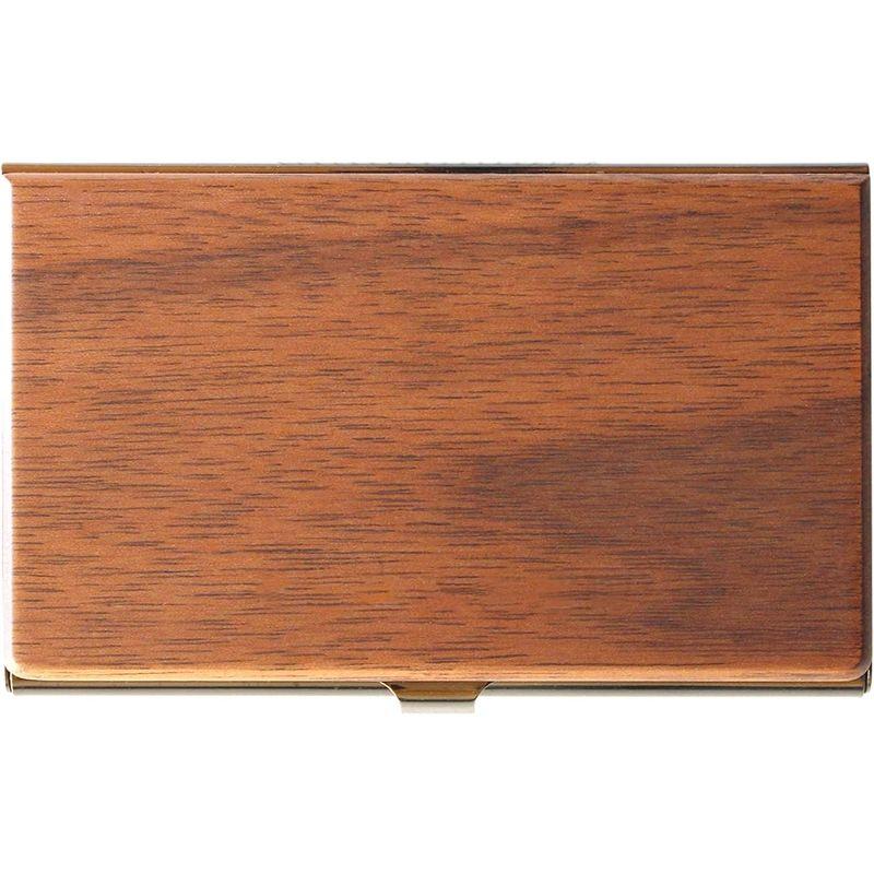 +LUMBER by Hacoa CARD CASE 重厚感のあるステンレス素材と銘木をあわせた木製名刺入れ・カードケース (Walnut)｜kf-style｜03