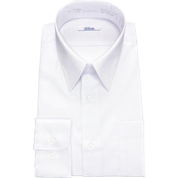 【送料無料】スクールシャツ 男子 長袖 形態安定 ノーアイロン メンズ ワイシャツ ホワイト 蛍光白 学生服 カッターシャツ 学生 シャツ |  | 03