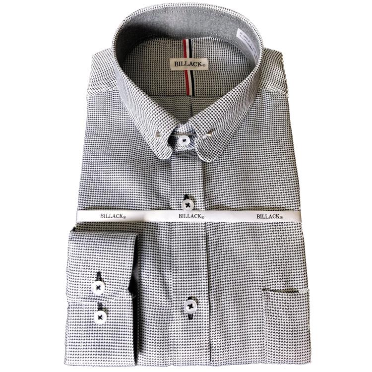 メンズワイシャツ 長袖 形態安定 千鳥チェック ピンホール ラウンドカラー シャツ ビジネス お洒落着 Kf58 2 Kf58 2 K F Planning 通販 Yahoo ショッピング