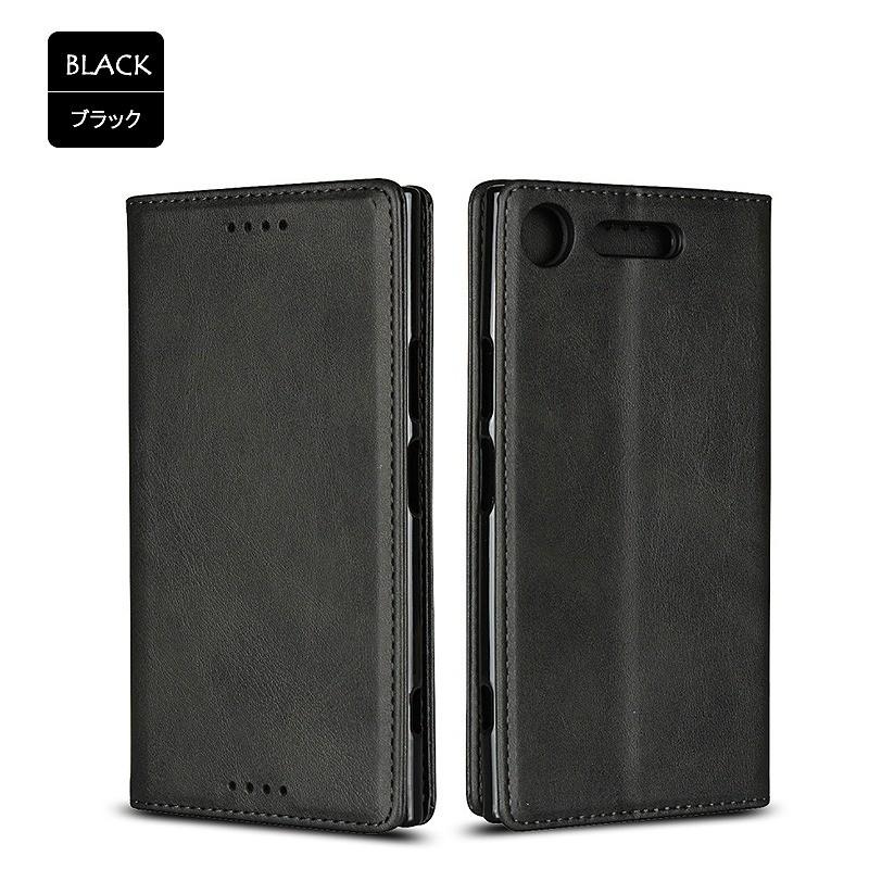 Xperia XZ1 ケース 手帳型 KF レザー 手帳 カバー おしゃれ 耐