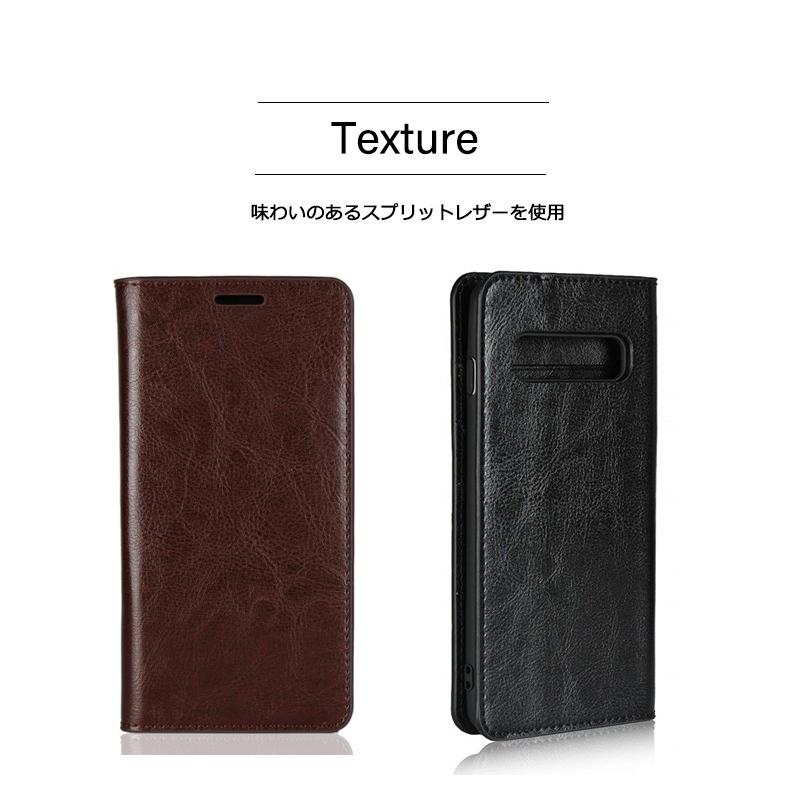 Galaxy S10 ケース 手帳型 Genuine Leather 本革 皮革 カバー 手帳 
