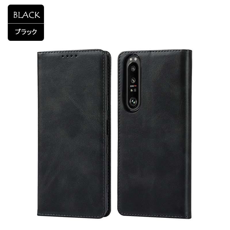 Xperia 1 II ケース 手帳型 KF レザー 手帳 カバー エクスペリア1