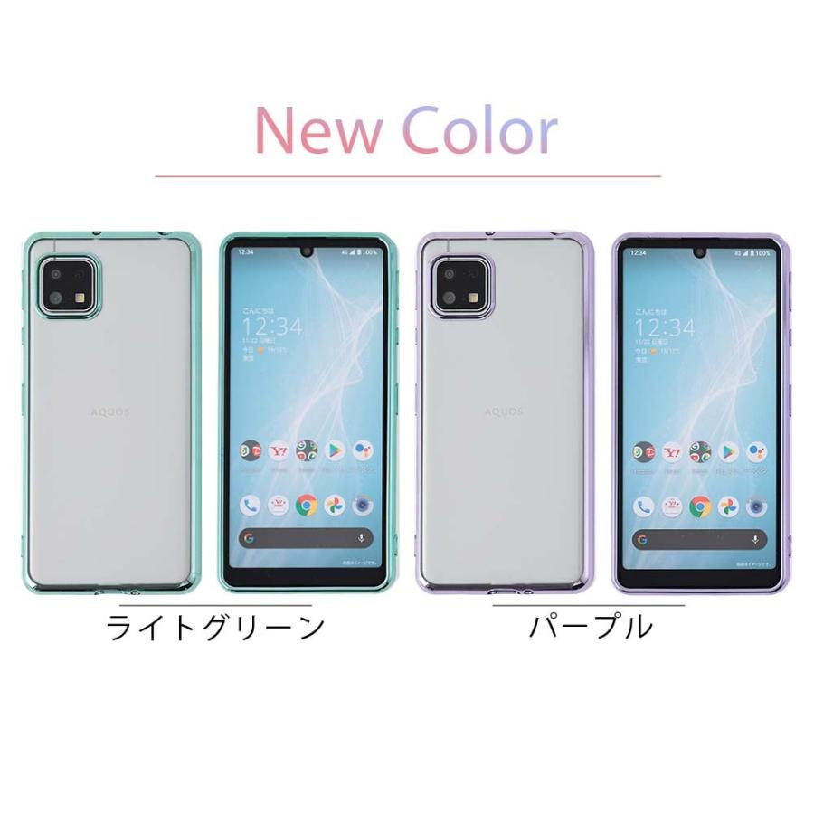 AQUOS sense6　ソフトケース カバー TPU クリア ケース 透明