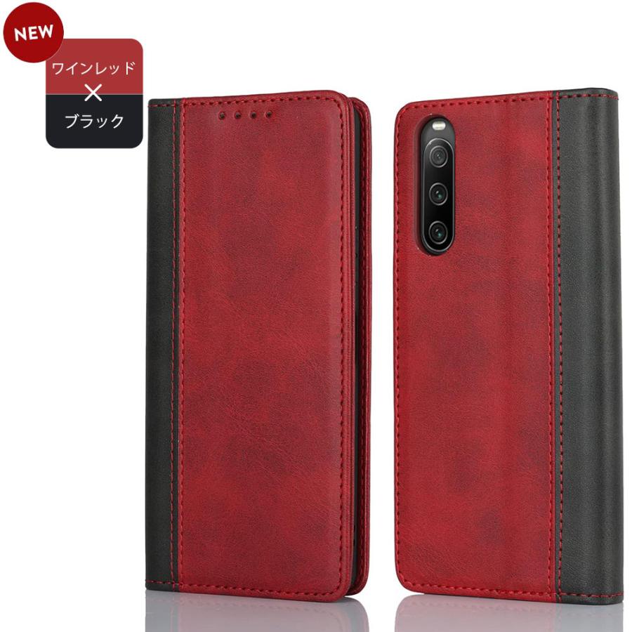 Xperia 10 IV ケース 手帳型 エクスペリア10IV カバー KF レザー スマホケース おしゃれ 耐衝撃 携帯ケース A202SO SO-52C SO52C SOG07 | Xperia | 16