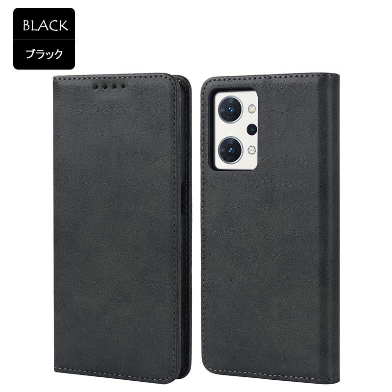 OPPO Reno7 A ブラック ケース付き OPPO Reno7 A ケース ハイブリッド 耐衝撃 衝撃吸収 ブラック