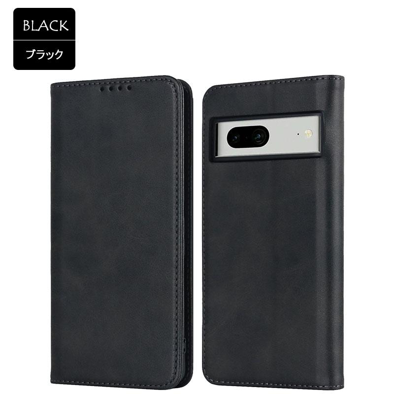 Google Pixel 7a  SIMフリー レザーケース、フィルム付 Google Pixel 7a ケース 耐衝撃 カバー PUレザー スタンド機能 カード