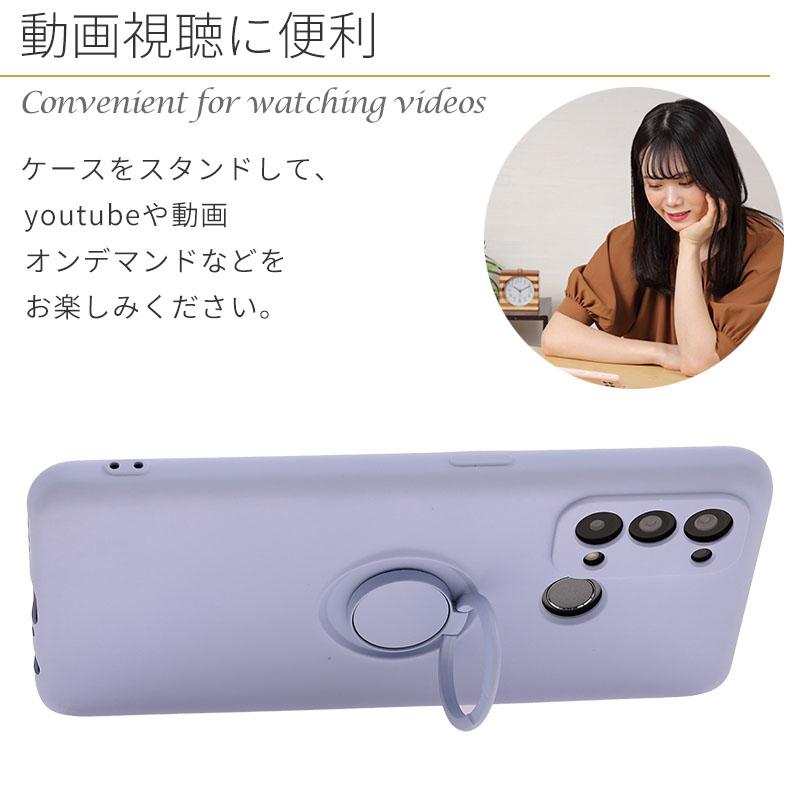 OPPO（オッポ） OPPO Reno5 A ケース シリコン リング カバー A103OP