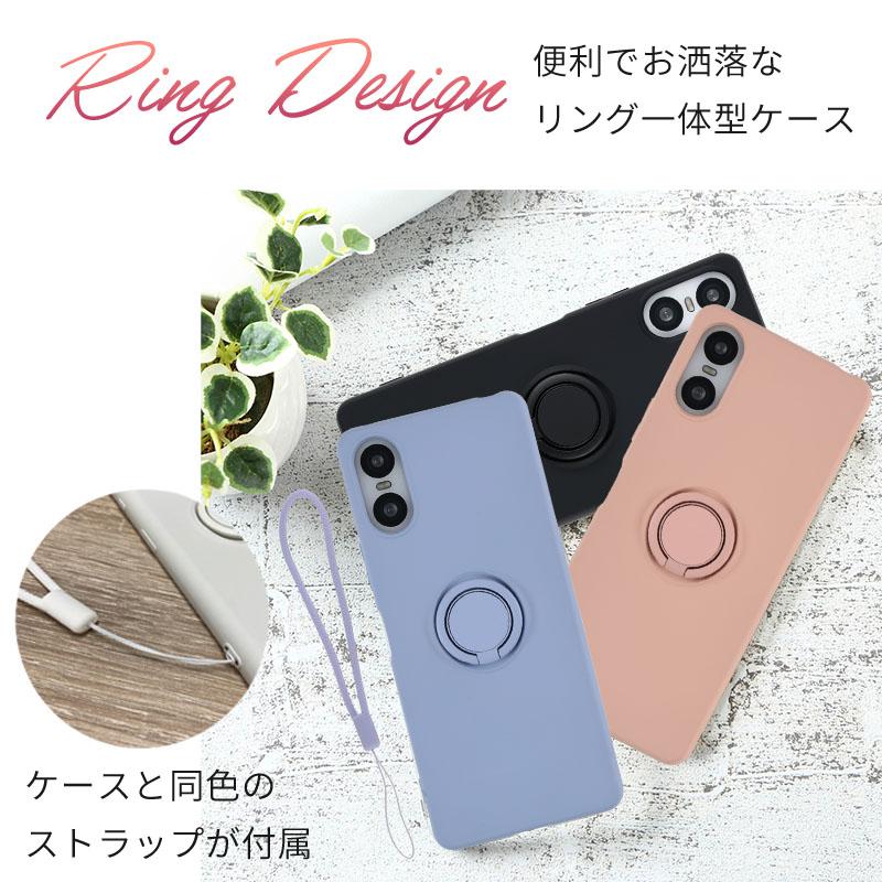 Xperia 10 VI ケース エクスペリア10VI カバー シリコン リング 耐衝撃
