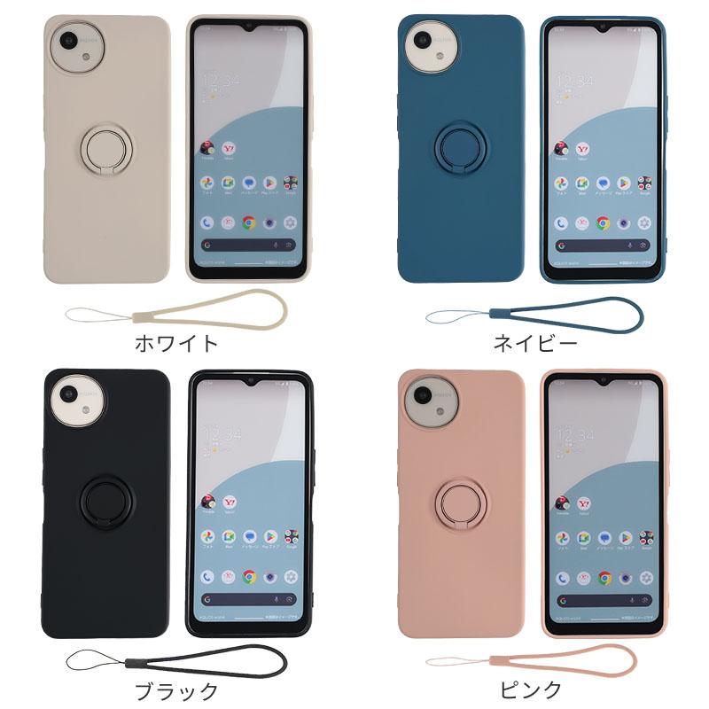 AQUOS wish4 ケース アクオスwish4 カバー シリコン リング おしゃれ