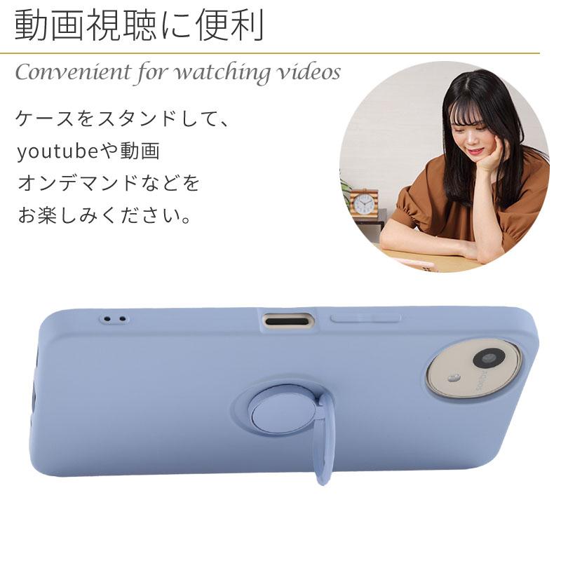 AQUOS wish4 ケース アクオスwish4 カバー シリコン リング おしゃれ