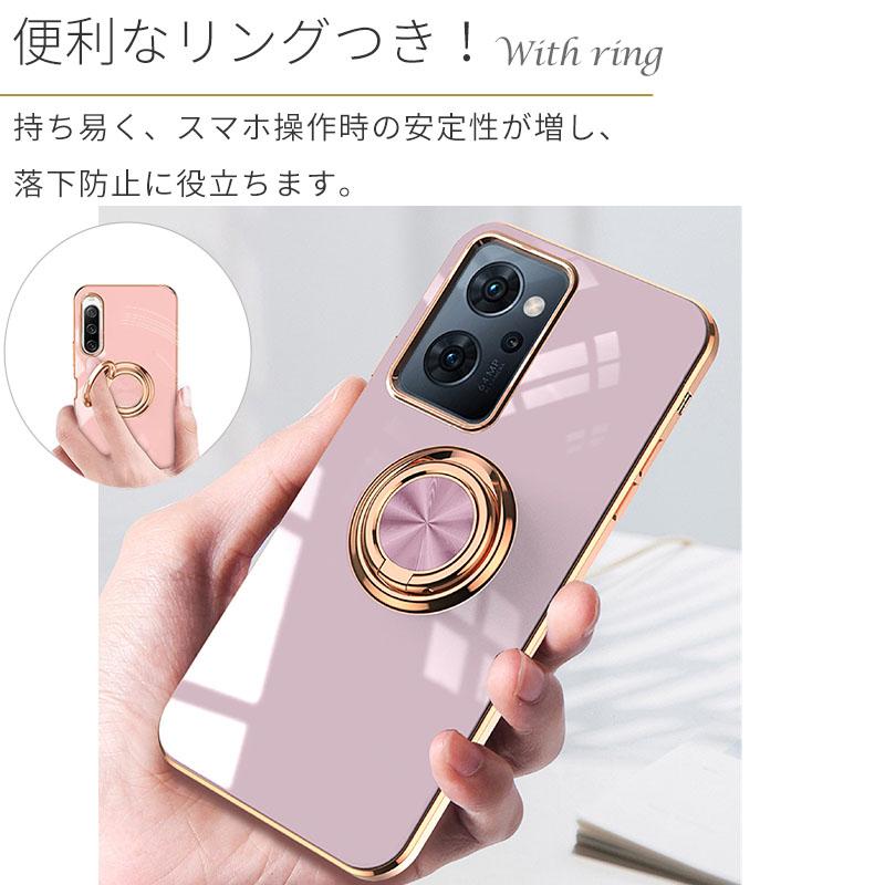OPPO Reno 11 A ケース ラグジュア リング カバー 耐衝撃 OPPO Reno 11 A ケース ラグジュア リング カバー 耐衝撃