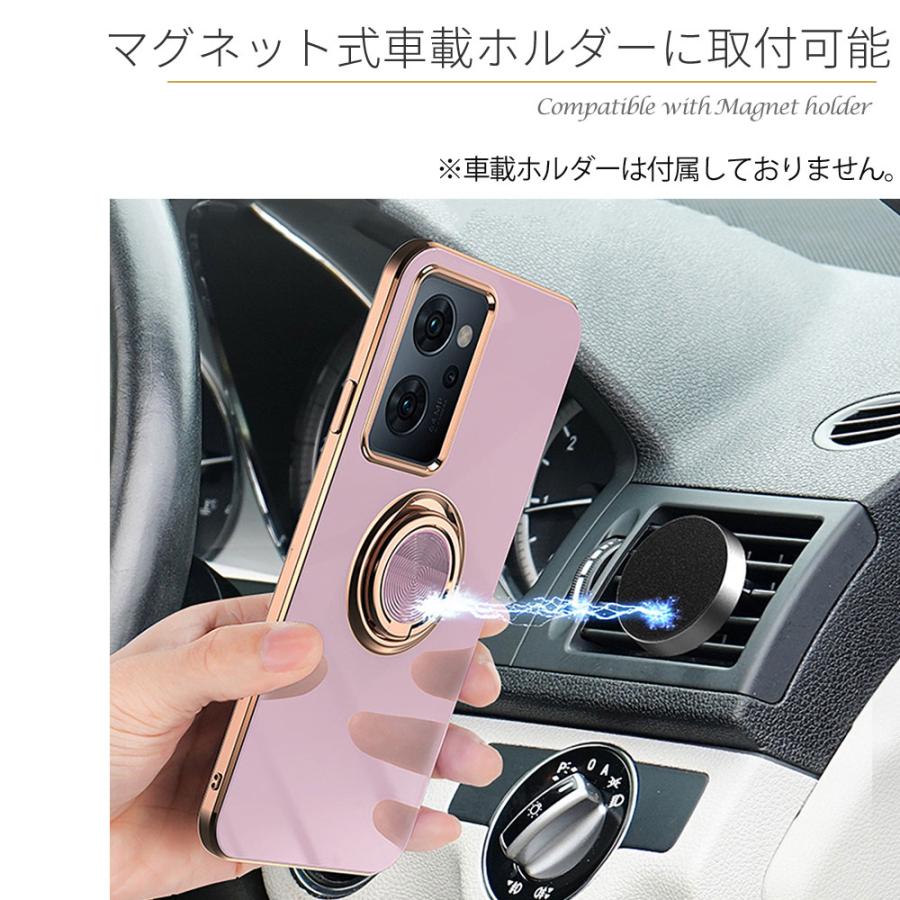 OPPO Reno 11 A ケース ラグジュア リング カバー 耐衝撃 OPPO Reno 11 A ケース ラグジュア リング カバー 耐衝撃