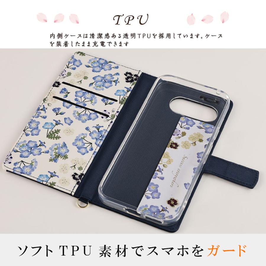 Google Pixel Pixel9a ケース グーグル ピクセル9a 手帳型 花柄ケース