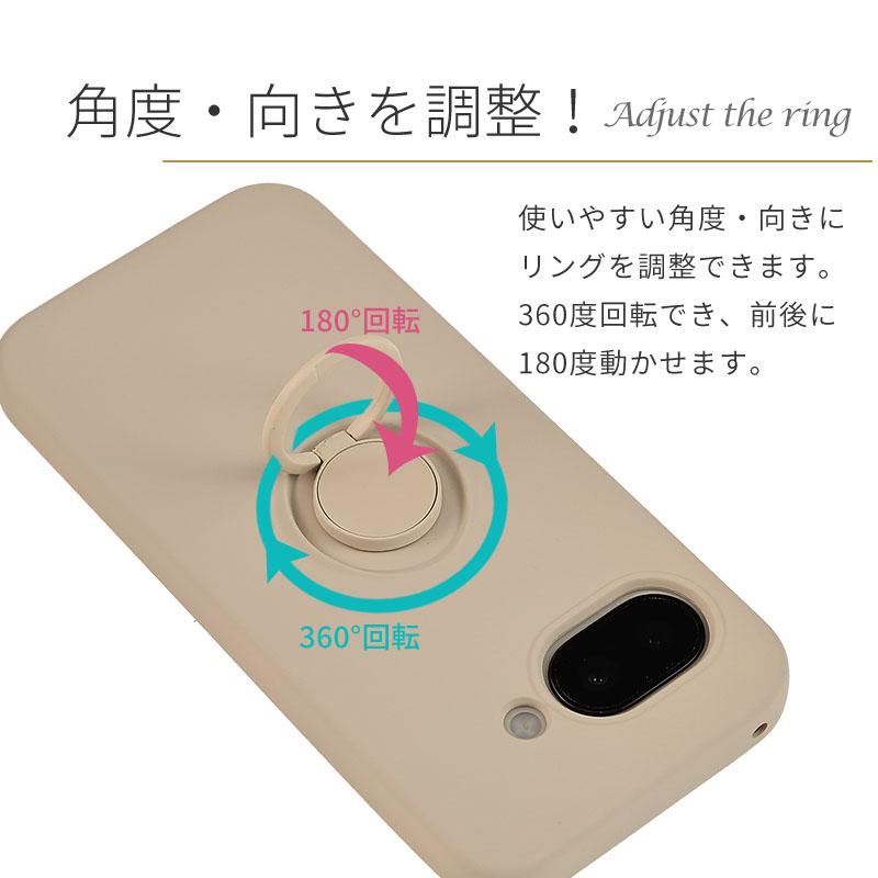 Pixel9a ケース グーグル ピクセル9a シリコン リング カバー Google 耐衝撃 薄型 pixel 9a スマホ 携帯 ソフトケース かわいい おしゃれ | Google Pixel | 03