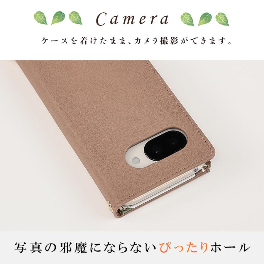 Pixel9a ケース グーグル ピクセル9a 手帳型 リーフケース Google カバー おしゃれ かわいい 耐衝撃 googlepixel9a スマホ 携帯 ストラップ付 | Google Pixel | 03