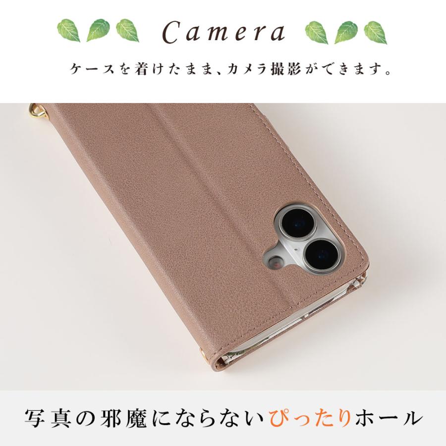iPhone17 ケース 手帳型 リーフケース アイフォン17 カバー 手帳 耐衝撃 おしゃれ かわいい アイフォン17 携帯ケース ストラップ付 | iPhone | 03