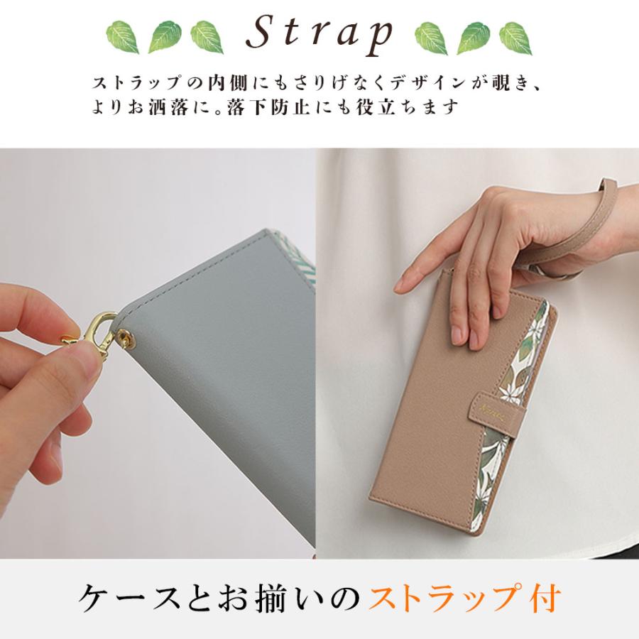 iPhone17 ケース 手帳型 リーフケース アイフォン17 カバー 手帳 耐衝撃 おしゃれ かわいい アイフォン17 携帯ケース ストラップ付 | iPhone | 07