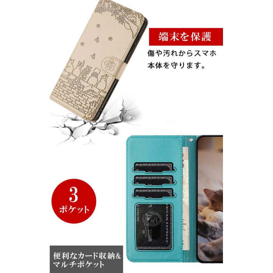 iPhone17e 16e ケース 手帳型 アイフォン17e カバー キャット手帳 おしゃれ かわいい 耐衝撃 猫柄 スマホケース iPhone 携帯ケース スマホカバー | iPhone | 02