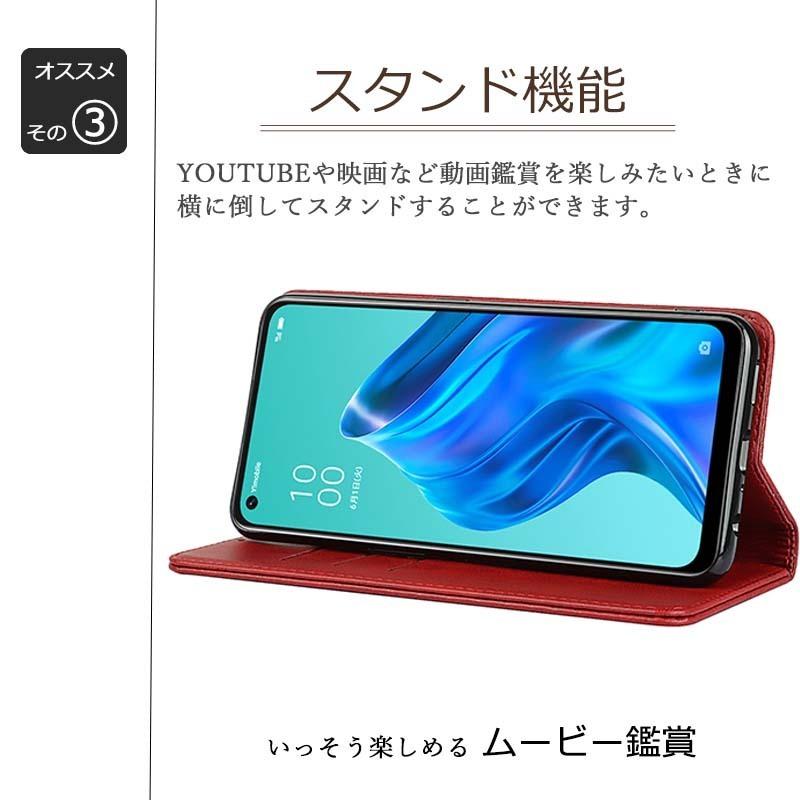 OPPO Reno15 A ケース 手帳型 KF レザー カバー A601OP OPG08 CPH2801 おしゃれ 耐衝撃 保護 カード収納 スマホケース 携帯 オッポ リノ15A | OPPO | 03