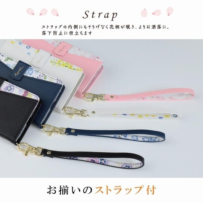 arrows We3 ケース 手帳型 アローズWe3 カバー 花柄ケース おしゃれ かわいい 耐衝撃 スマホケース F-52G F52G FCG04 M09 携帯ケース | arrows | 11