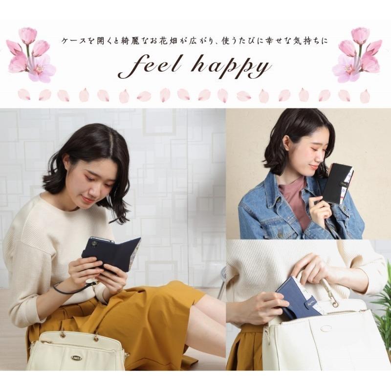 arrows We3 ケース 手帳型 アローズWe3 カバー 花柄ケース おしゃれ かわいい 耐衝撃 スマホケース F-52G F52G FCG04 M09 携帯ケース | arrows | 03