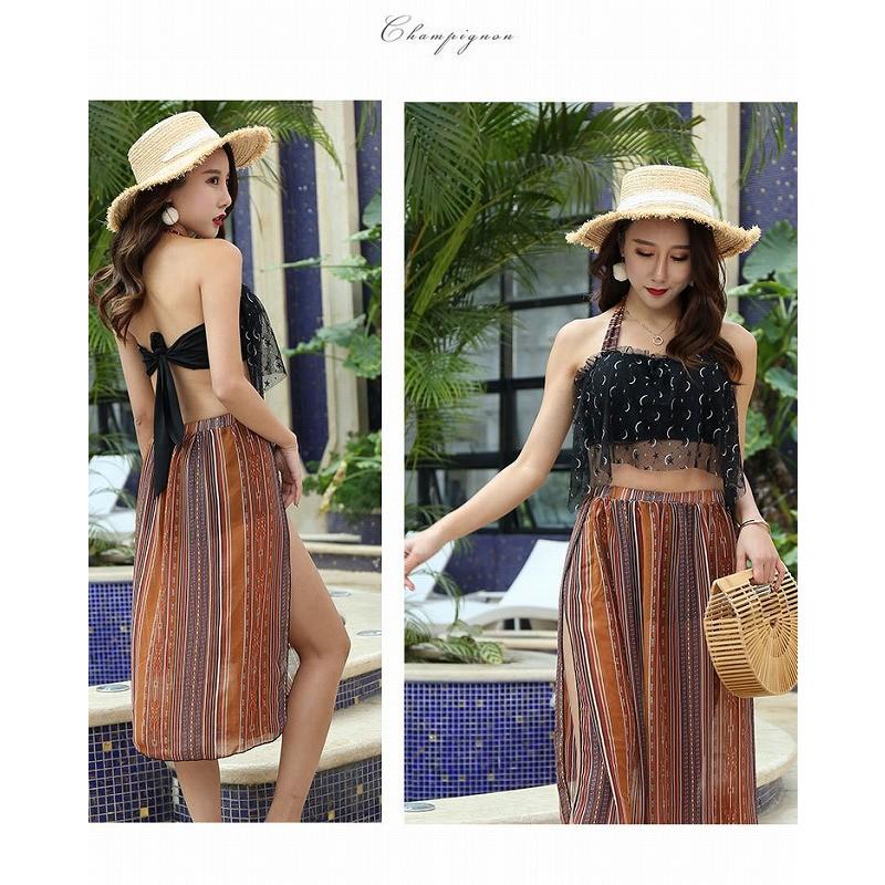 水着 レディース パレオ風 水着 水泳 海 プール 川 バスト 可愛い オシャレ 女性 セクシー きれい スカート Z032 Kfストア 通販 Yahoo ショッピング