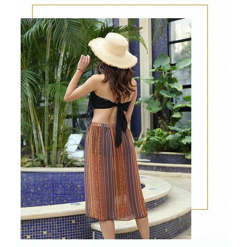 水着 レディース パレオ風 水着 水泳 海 プール 川 バスト 可愛い オシャレ 女性 セクシー きれい スカート Z032 Kfストア 通販 Yahoo ショッピング