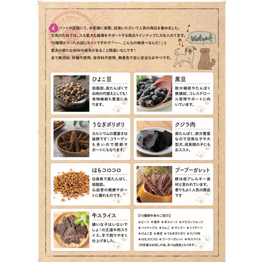 犬 おやつ 無添加 お試し 詰め合わせ 全15種類 魚 ジャーキー