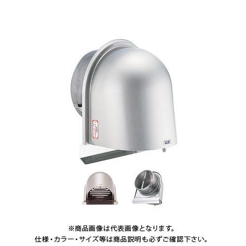 宇佐美工業 U型フード付ガラリ(開閉式) 溶接組立式(防火ダンパー付) φ150 ヘアーライン (12ヶ入) UEV150SGFD-HL