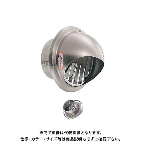 宇佐美工業 丸型フード付ガラリ(ビス脱着式)左右両吹型 防火ダンパー付 φ100 ヘアーライン (24ヶ入) GBV100BWFD-HL