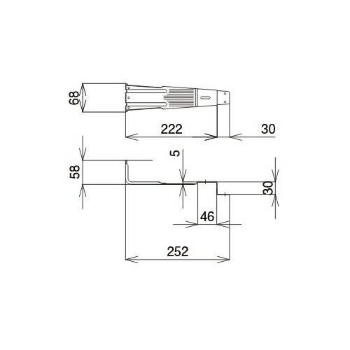 スワロー工業　430ステン　黒色　スタウト4号　(100入)　0115610　平板瓦用雪止