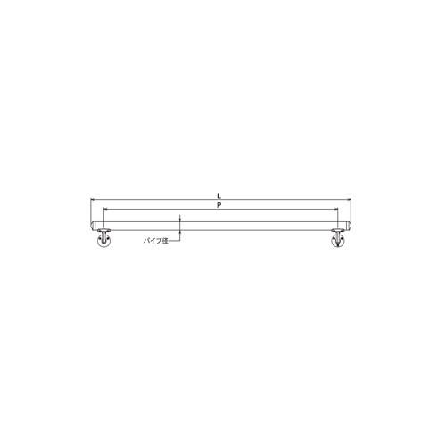 (運賃見積り)(直送品)浅野金属工業 ASANO 壁付用手摺 φ32×4000L L型自在木ネジ 鏡面 AK43910M-40_1