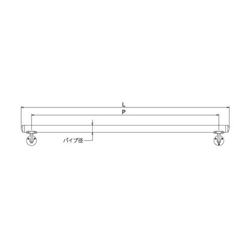 浅野金属工業 ASANO 壁付用手摺 φ34×1000L L型自在木ネジ 鏡面 AK43911M-10_1