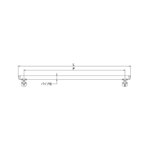 浅野金属工業 ASANO 壁付用手摺 φ34×1000L L型自在木ネジ HL AK43911H-10_1