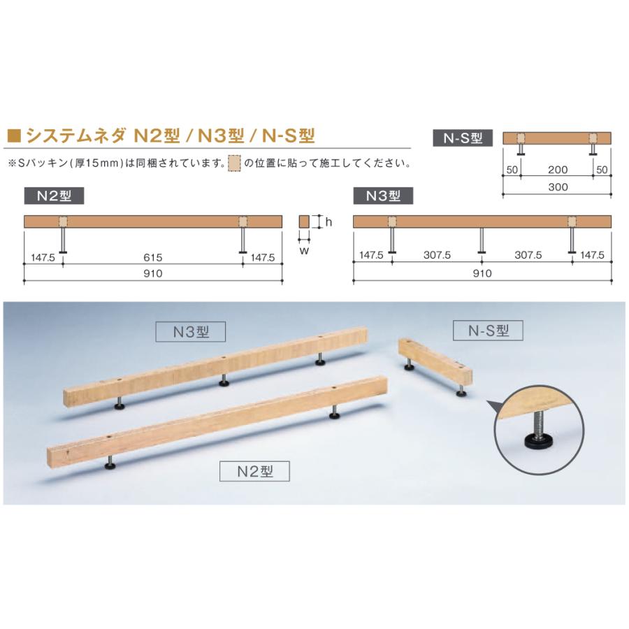 (運賃見積り)(直送品)万協 システムネダ N3型 (14本入) N3-830の画像