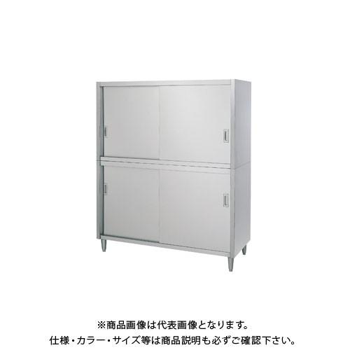 (送料別途)(直送品)シンコー ステンレス戸棚 (二段式) 1200×600×1800 C-12060