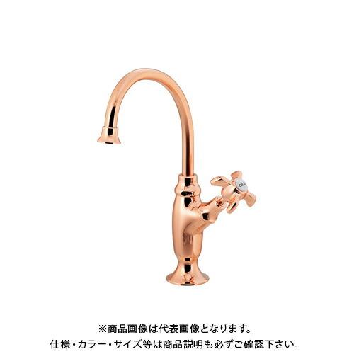 カクダイ KAKUDAI 700-820-PG 立形スワン水栓 Pゴールド 700-820-PG