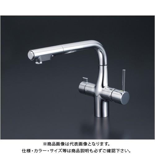 KVK 浄水器付シャワー付混合栓 e KM6121SCEC